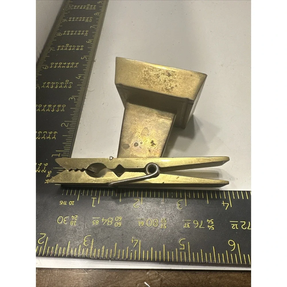 Brass Clothes Pin Clip‎ Paperweight